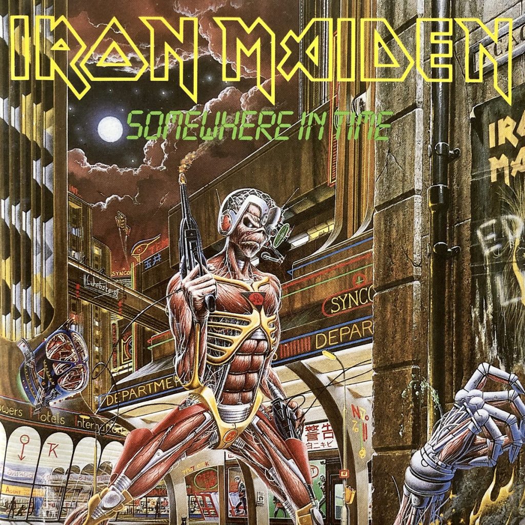 Iron Maiden - Somewhere in Time Album Cover art linking to the album section of the page