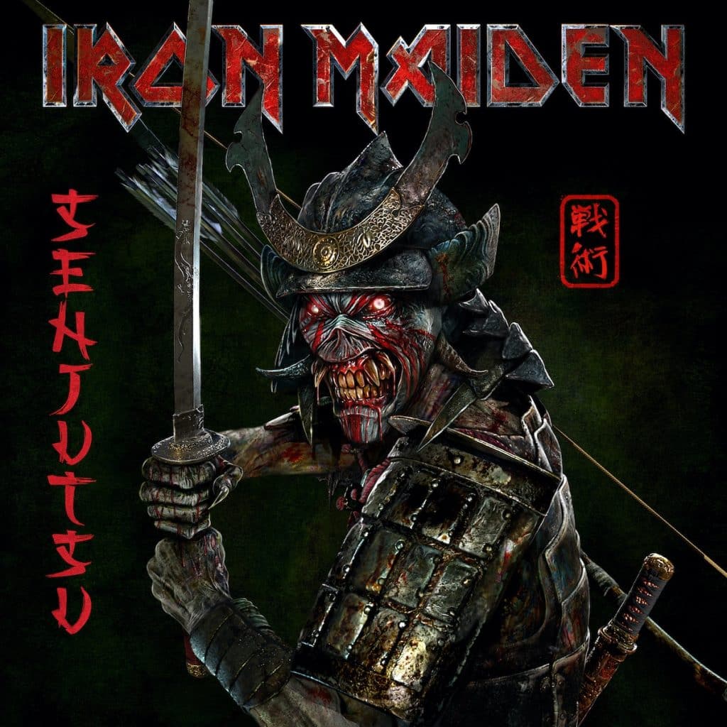 Iron Maiden Senjutsu album cover art linking to the album section of the page